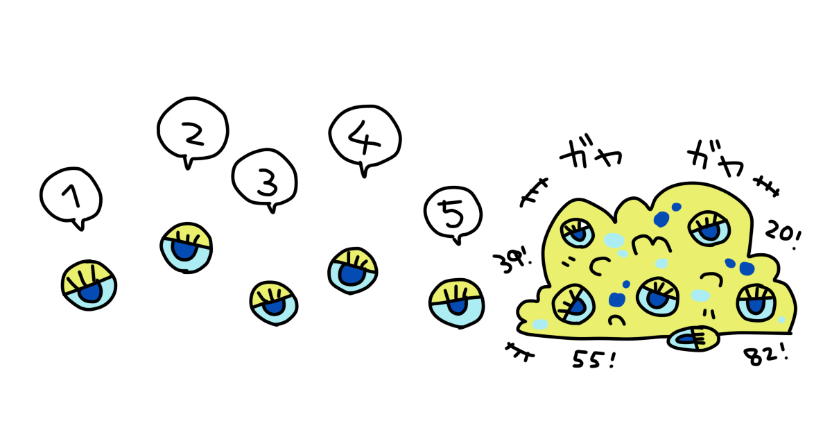 クジャクの目玉模様