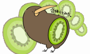 キーウィさんとキウイ | トリまみれイラスト