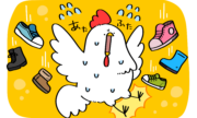 じたばたしても鶏は跣足 | トリまみれイラスト
